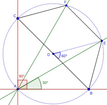 Trisection of 90 degrees